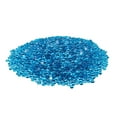 thumbnail image 1 of KFFKFF Fire Glass, 20 lbs / 9.0 kg Heat-Resistant Fireplace Stones, 3/4-Inch / 19.05 mm Reflective Glass Beads, Glossy Finish for Fire Pit Tables and Decorative Landscaping, Caribbean Blue, 1 of 9