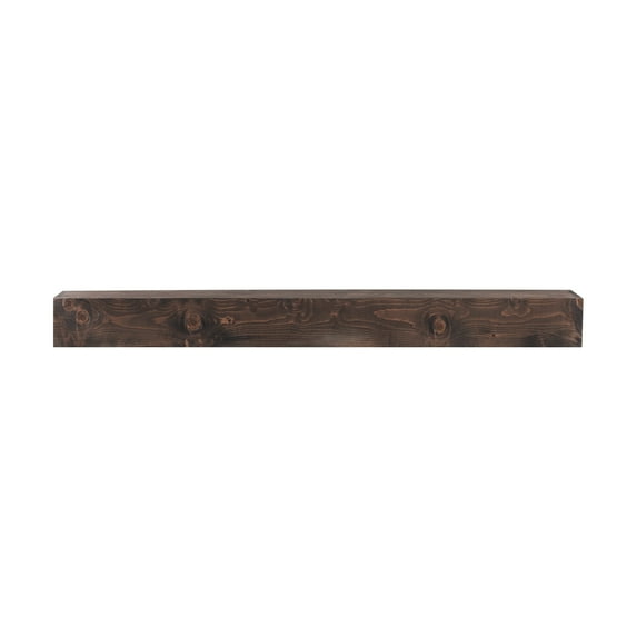 KFFKFF Fireplace Shelf, Dimensions: 72" x 8" x 5", Supports up to 50 lbs, Crafted from Natural Wood for a Rustic Look, Ideal for Wall Mounting Above the Fireplace