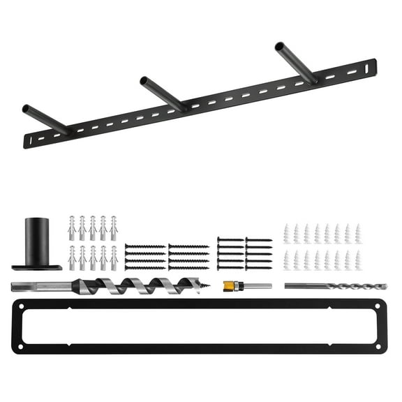 KFFKFF Floating Shelf Bracket, 1 Pack, 190 lbs/86 kg Load Capacity, 34x6.2x1.5 inch / 863.6x157.4x38.1 mm, Durable Hidden Wall-Mounted Shelf Support