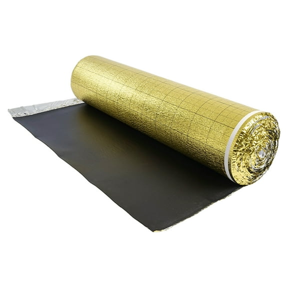 KFFKFF Floor Underlayment 200 sq. ft/Roll, 3-in-1 3 mmThick Padding with Tape & Moisture Barrier,Durable EPE Foam with Gold PE,Noise Dampening and Sound Insulation,Suitable for Laminate Wood Flooring
