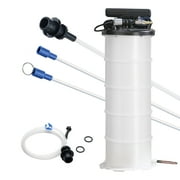 KFFKFF Fluid Removal Tool, 1.74 Gal (6.5 L), Dual-Action Pneumatic/Manual Operation, Includes Dipstick & Suction Hose, Suitable for Car Fluids Extraction & Vacuum Transfer