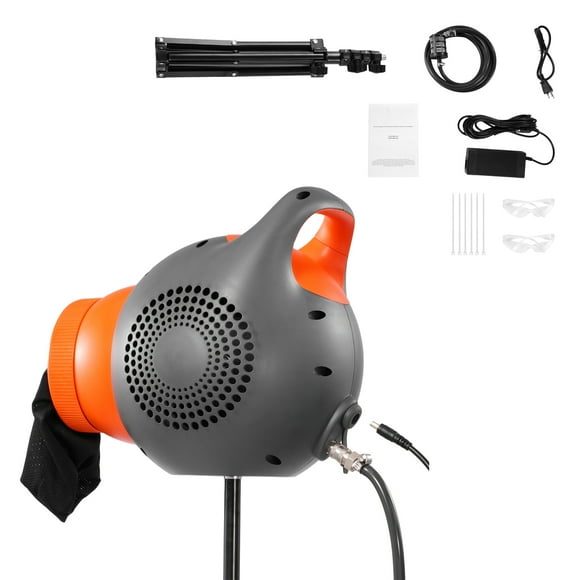 KFFKFF Foam Apparatus, 120 W Festive Foam Projector, Compact Foam Creator with a Three-Legged Support, Energetic Foam Gathering Apparatus, for Garden, Swimming Area, Open-air Gatherings