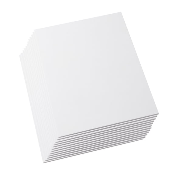 KFFKFF Foam Board, 12-Pack 20 x 30 in, 3/16 in Thick White Poster Board, Ideal for Crafts, Mounting, Art Prints, Displays, Presentations, and Projects, Acid-Free Double-Sided Foam Core Sheets