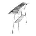 thumbnail image 1 of KFFKFF Foldable Charcoal Grill, 250 sq.in. Portable BBQ Grill with Adjustable Charcoal Tray & Side Tables, Brushed Stainless Steel Cooking Grate for Outdoor Camping and Backyard Gatherings, 1 of 9