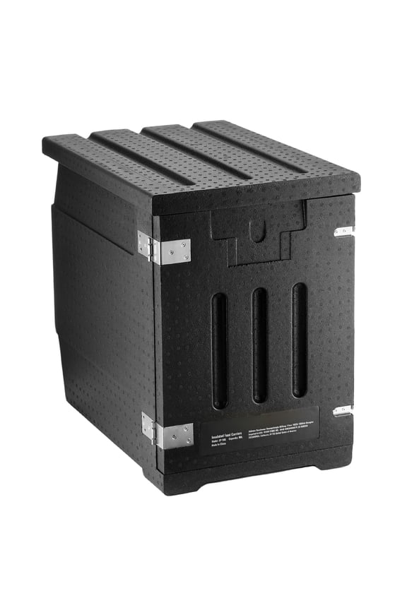 Food Pan Insulator, 82 Qt Catering Hot Box, LLDPE Food Carrier with Dual Clasps, Front Entry Warming Container for Eatery, Cafeteria, and more.