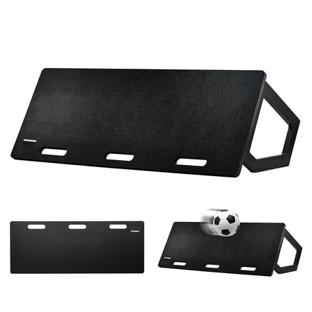 KFFKFF Football Return Panel, 45"X18" Movable Football Barrier with Dual Angle Bounce, Collapsible HDPE Return Panel, Football Coaching Gear for Children and Adults, Pass & Shot Drills