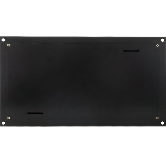 KFFKFF Foundation Flood Vent, 8" H x 16" W x 2" D, Black Wall Mount Vents for Crawl Space & Basement - Alleviates Hydrostatic Pressure to Reduce Flood Risk and Foundation Damage
