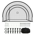 thumbnail image 1 of KFFKFF Freestanding Portable Baseball Batting Cage, HDPE Steel, 19.9×12.0×8.2 ft, 1 of 9