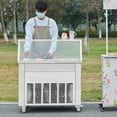 thumbnail image 1 of KFFKFF Fried Ice Cream Roll Machine - A Rolled Ice Cream Maker with Two 13.8x13.8 Inch Pans, 1 of 9