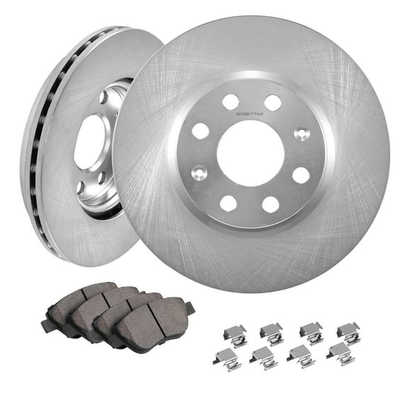 KFFKFF Front Braking System for Vauxhall Adam (M13), Corsa D (S07), and Corsa D Box/Hatchback (S07), Including 257mm Front Discs and Ceramic Pads Kit