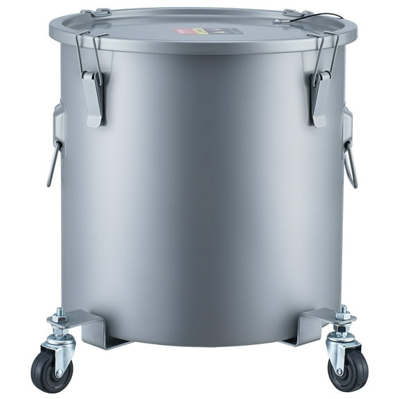 KFFKFF Fryer Grease Bucket Oil Disposal Caddy 8 Gal with Casters,Filter Bag