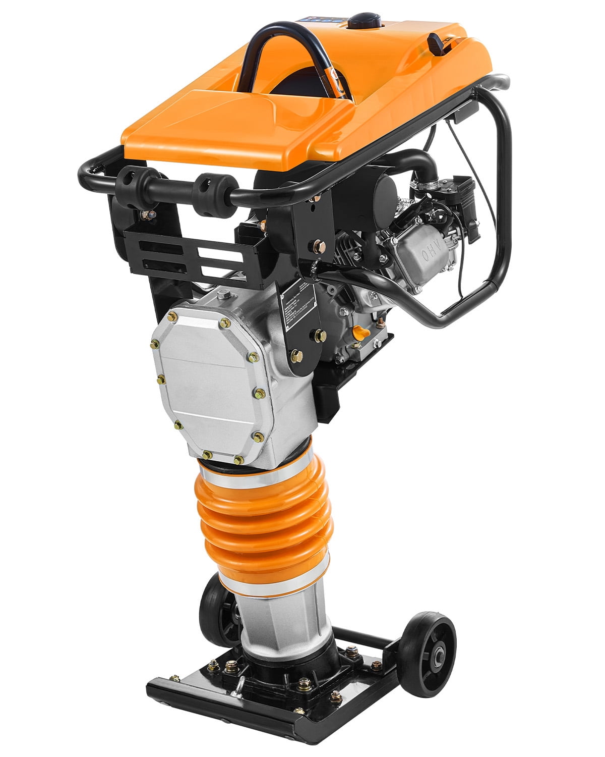 KFFKFF Fuel-Powered Jumping Jack Compactor, 6.5 HP Engine Tamper with ...