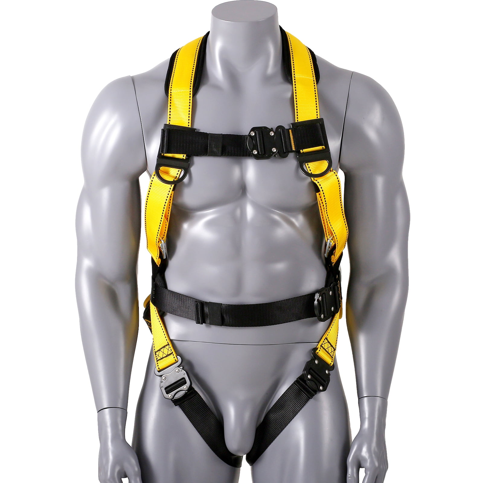 KFFKFF Full Body Safety Harness with Enhanced Padding, Side & Dorsal D ...