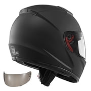 KFFKFF Full Face Motorcycle Helmet, Adult Motocross and Dirt Bike Helmet with Clear Visor, Lightweight and Comfortable Design for Men and Women - DOT Certified XL Size
