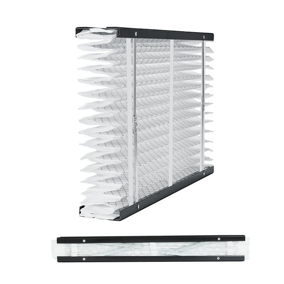 KFFKFF Furnace Filter, 16 x 28 x 4 Inches, MERV 13 HVAC AC Filters, Electrostatic Pleated Air Conditioning Filters, 2-Pack (Real Dimensions: 16.34 x 27.76 x 3.98 Inches), 12-Month Lifespan