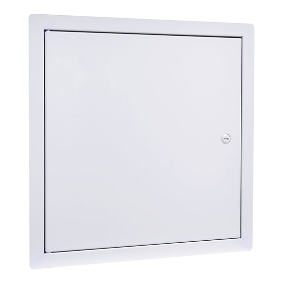 KFFKFF Galvanized Steel Access Panel for Drywall, 15.2 x 15.2 in, Hinged Service Door with Screwdriver Latch, Easy Installation for Ceiling Plumbing and Electrical, 14.4 x 14.4 in Cutout Size, White