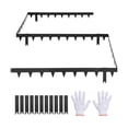 thumbnail image 1 of KFFKFF Galvanized Steel Landscape Edging, 10-Pack 40 x 4.5 Inch Metal Edging with 11 Mounting Clips, Durable Garden Edge Border for Flower Beds and Pathways, Black, 1 of 9