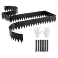 thumbnail image 1 of KFFKFF Galvanized Steel Landscape Edging, 6-Pack 40 x 8 Inch Metal Edging for Landscaping with Mounting Clips, Flexible Garden Edge Border for Flower Beds and Pathways, Black, 1 of 9