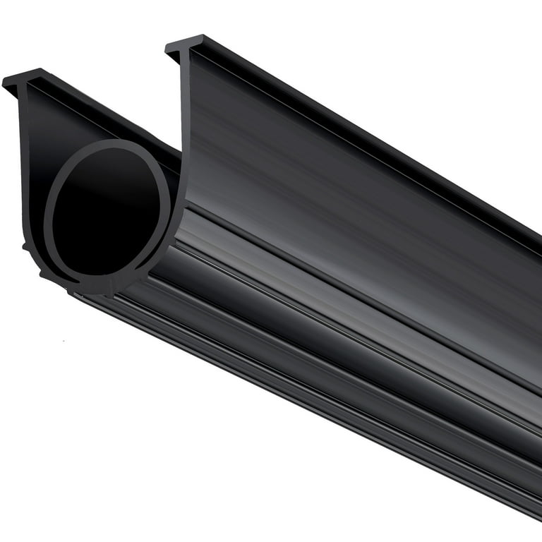 Universal Garage Door Rubber Seal Strip – 20 Feet, EPDM Weatherproofing With Self-Adhesive & Nails For Bottom Threshold, Dustproof Insulation