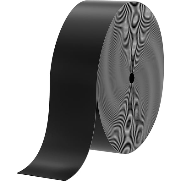 KFFKFF Garden Border, 10 inches x 150 ft, Recycled HDPE Coiled Terrace Board, Adaptable Landscaping Divider for Lawn, Garden, Yard, Offering Protection from Weeds, Black
