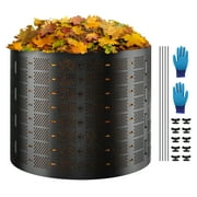 KFFKFF Garden Compost Bin 220 Gal/1000 L Outdoor Compost Bin Easy to Setup