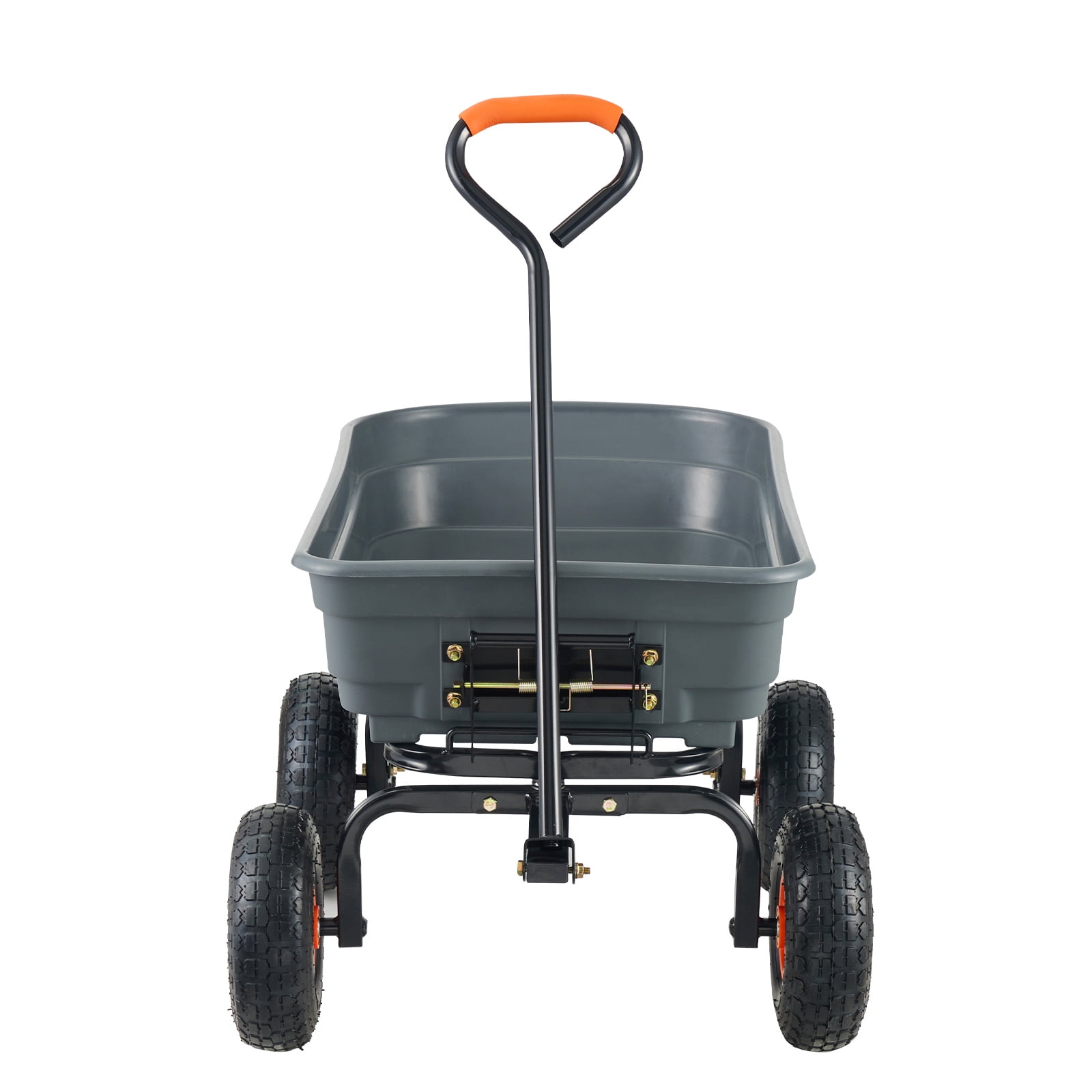 KFFKFF Garden Dump Truck Cart with 600lbs Load Capacity , 10" Tire
