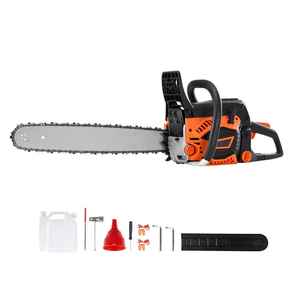 KFFKFF 58cc Gas Chainsaw with 20in Bar,  3.2HP Gas Powered Chainsaw, Powerful 2-Cycle Chainsaw for Wood Cutting, Tree Trimming