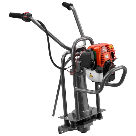KFFKFF Gas-Powered Concrete Screed Machine with 1.16HP Engine, 4-Stroke Vibrating System, Adjustable Handle, Support Legs, and Flexible Shaft for Leveling Patios, Driveways, and Construction Sites
