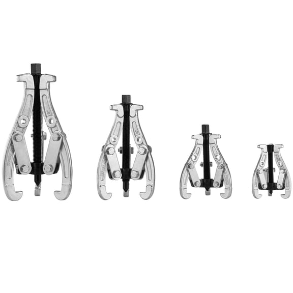 KFFKFF Gear Puller Set 3" 4" 6" 8" Puller Kit 3 Jaw Gear Bearing Flywheel Pulley Removal Tool 2 or 3 Reversible Jaws Wheel Puller