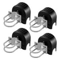 thumbnail image 1 of KFFKFF Glide Gate Assembly, Movable Gate Equipment Kit with U-Form Wheel Channel for Counterbalance Glide Gates and Rolling Entrances, Glide Gate Wheels 4 Track Rollers with Shield, Black, 1 of 9
