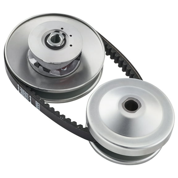 KFFKFF Go-Kart Power Converter, 3/4" Go-Kart Clutch Set, 30 Series Uneven Driver Pulley Substitute with Drive Belt, Suitable for 2-8 HP Compact Engines, Substitute for Comet 219552, Manco 5957