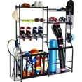 thumbnail image 1 of KFFKFF Golf Storage Garage Organizer 2 Golf Bag Stand Holder Club Rack Ball Cart, 1 of 7