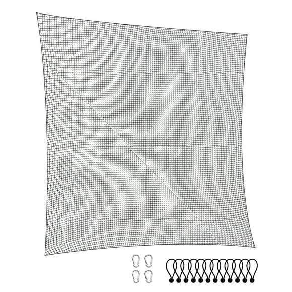 KFFKFF Golfing Net, 10x15ft Training Net for Golf, Indoor Batting Net for Baseball, Hockey, Soccer, Sturdy Nylon Self-Assemble Ball Net, Sports Mesh Barrier for Practice Drives Swing (Net Only)