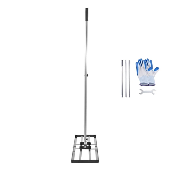 KFFKFF Grass Evening Out Rake, Grass Equalizer with 83.9 in Grip, 36x10 in Earth Plate, Oxidation-Resistant Carbon Steel Ground Equalizer, 3 Levels Adjustable