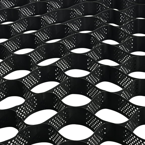 KFFKFF Gravel Grid, 4 Inch Depth, 17.06 x 8.86 FT / 5200 x 2700 mm, Supports 1880 LBS Per Sq ft, Permeable Ground Stabilizer for Garden, Patio, Walkway, RV Parking Slopes