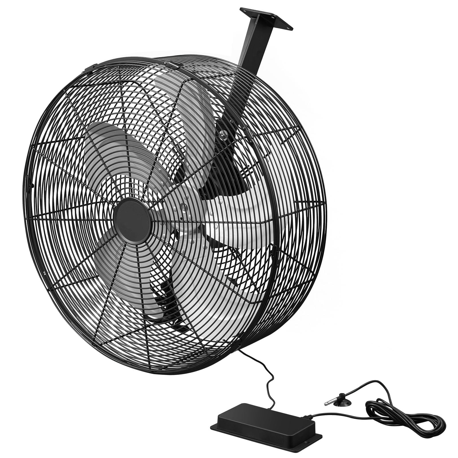 KFFKFF Greenhouse Air Circulation Fan with 5800 CFM Output, Adjustable Speeds, Multiple Modes, LCD Display, Ceiling or Wall Mount, Efficient Ventilation for Greenhouses, Patios, and Garages