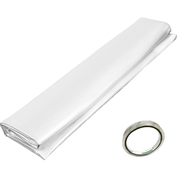 KFFKFF Greenhouse Film 20 x 28 Feet, Greenhouse Polyethylene Film 6 Mil Thick, Greenhouse Plastic Greenhouse Clear Plastic Film UV Resistant, Polyethylene Film for Warmth, Extra Strength