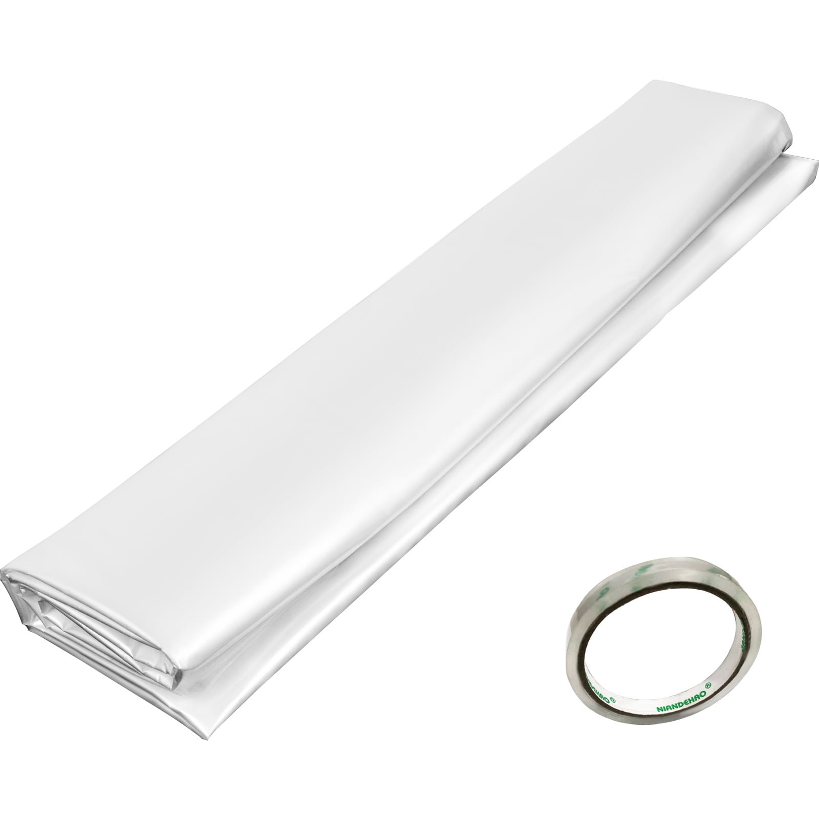 KFFKFF Greenhouse Film 8 x 25 Feet, Greenhouse Polyethylene Film 6 Mil, Clear Greenhouse Plastic Greenhouse Plastic Film UV Resistant, Polyethylene Film Insulative, Extra Strength