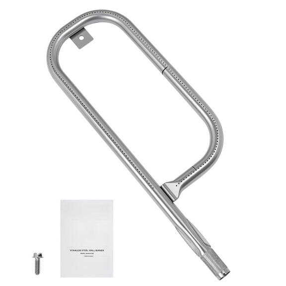 KFFKFF Grill Burner Tube for Weber Q100, Q120, Q1000, Q1200, Baby Q Gas Grills, 17-inch Stainless Steel Replacement for Models 516001, 516002, 50060001, Part Numbers 69957, 60040, 41657, 45657