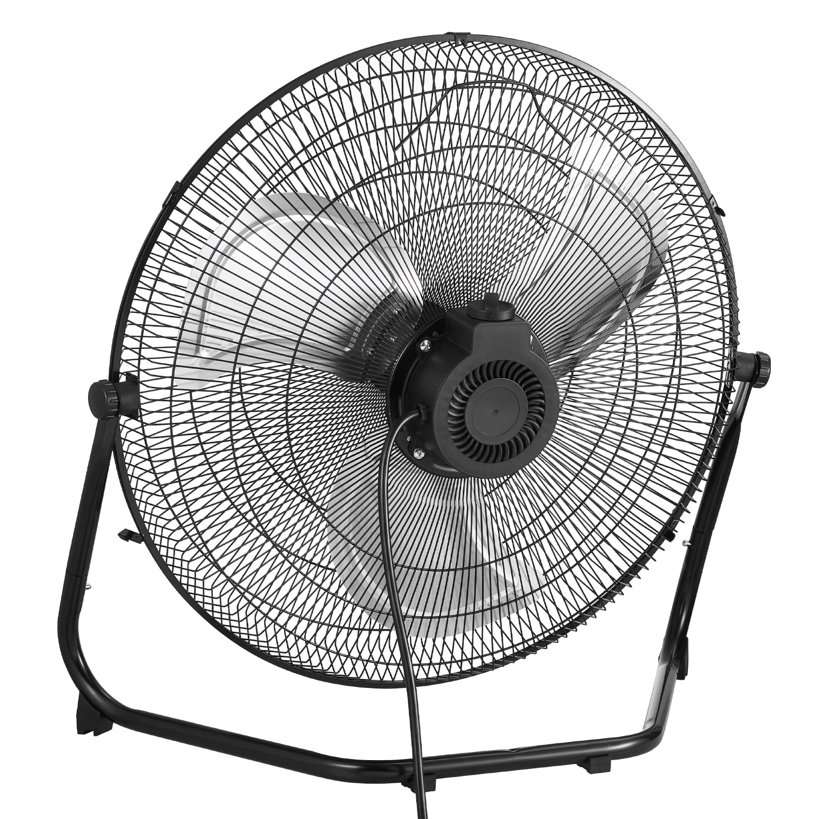 KFFKFF Ground Fan, Trio-Speed Robust 20 Inch Commercial Fan, 4650 CFM 360 Flexible Orientation 21.33 ft/sec Windflow Broad Metallic Fan, Suitable for Residence, Fitness Center, Workplace, Garage