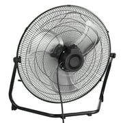 KFFKFF Ground Fan, Trio-Speed Robust 20 Inch Commercial Fan, 4650 CFM 360° Flexible Orientation 21.33 ft/sec Windflow Broad Metallic Fan, Suitable for Residence, Fitness Center, Workplace, Garage