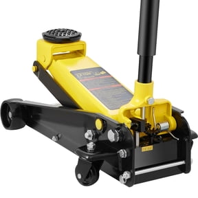 KFFKFF Ground Lift, 3 Ton Compact Ground Elevator, Robust Steel Sport Ground Lift with Swift Single Piston Pump, Ground Lift Elevation Range 5.12"-20"