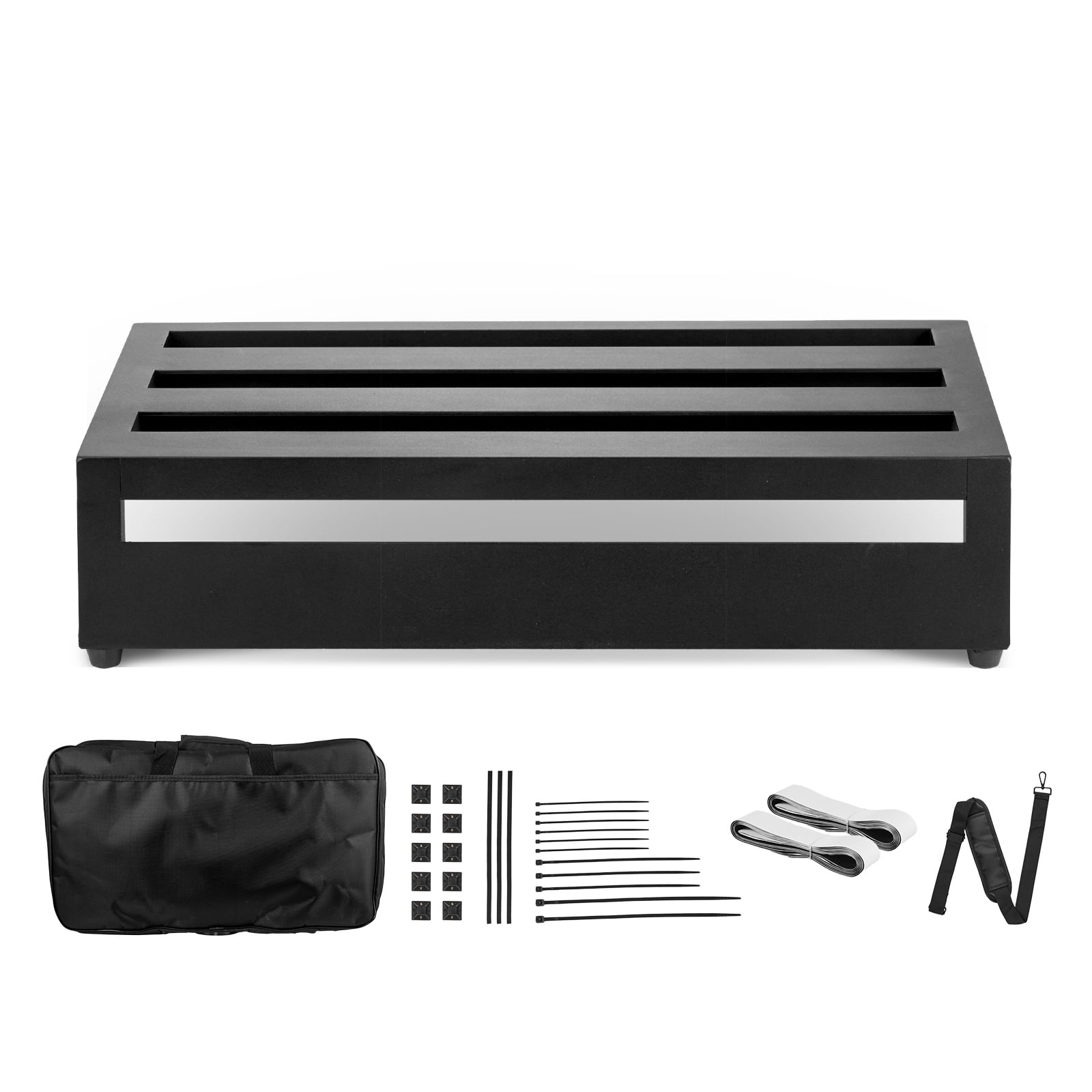 KFFKFF Guitar Pedal Board 20'' x 11'' Aluminum Alloy 2.2 lbs Effects PedalBoard