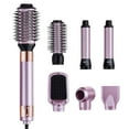 thumbnail image 1 of KFFKFF Hair Dryer Brush&nbsp;6-in-1, Versatile Air Groomer, Rapid 110,000RPM Ionic Hair Drying Brush with Pair of Auto-Wrap Curling Attachments, Trio of Brushes & Duo of Nozzles, 1 of 9