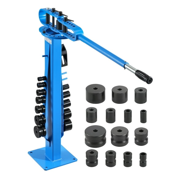 KFFKFF Hand-Operated Pipe Curving Device, Up to 2" O.D. Pipe Tube Curver with 14 Curve Molds, 200 Robust Tube Curving Instrument for Copper Aluminum Iron Tubes, Perfect