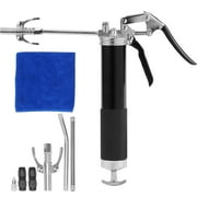 KFFKFF Handheld Lubricant Applicator, 6000 PSI, 14 OZ / 400 CC Volume Robust Professional Lubrication Device, featuring 19.69 Inch Bendable Hose, 2 Dark Flat Connectors, 1 Sharp Connector