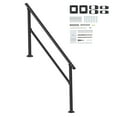 thumbnail image 1 of KFFKFF Handrails for Outdoor Steps, 5-Step Stair Rail Kit, Durable Carbon Steel Railings with Installation Accessories, Stair Rails for Elderly, Suitable for Concrete Steps, Porch, and Deck, 1 of 9