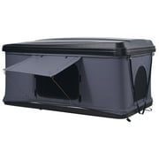 KFFKFF Hard Shell Rooftop Tent, Model for 2-3 People, Includes Thick Mattress and Telescopic Ladder, Waterproof and Windproof, Suitable for Jeep, SUV, Van, and Pickup Trucks