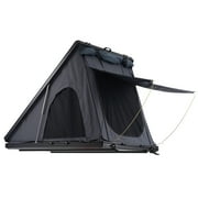KFFKFF Hard Shell Rooftop Tent, Sturdy Roof Tent with Extendable Ladder and Thick Mattress, Resistant to Water and Wind for Jeep, SUV, Van, and Pickup Truck,Naturnest Shelter for 2-3 Individuals