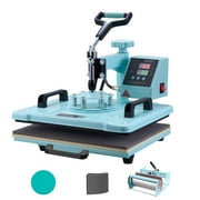 BENTISM Heat Press Machine 6 in 1, 12"X15" Combo Digital Multifunctional Sublimation Heat Transfer Machine, 360 Degree Rotation Swing Away Heat Press for Printing T Shirts Hat Mug Cap Plate 1050W